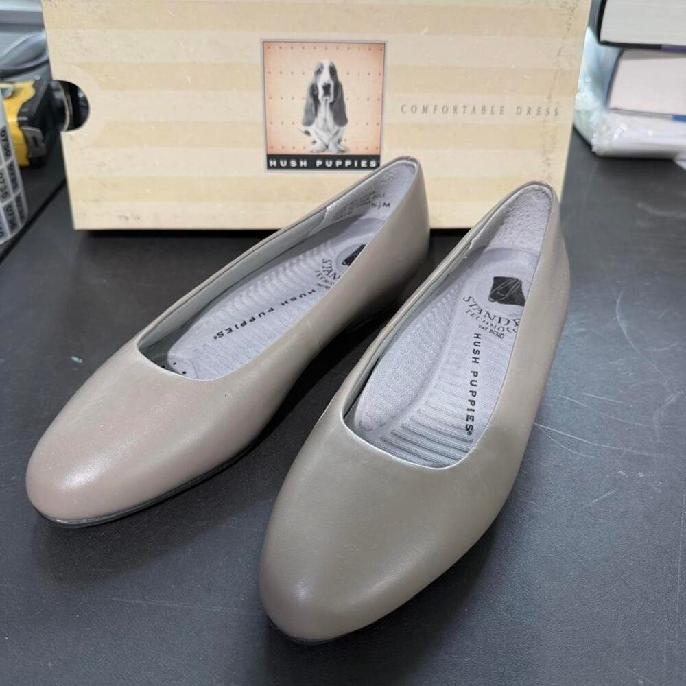 Hush Puppies Taupe Slip On womens 5.5